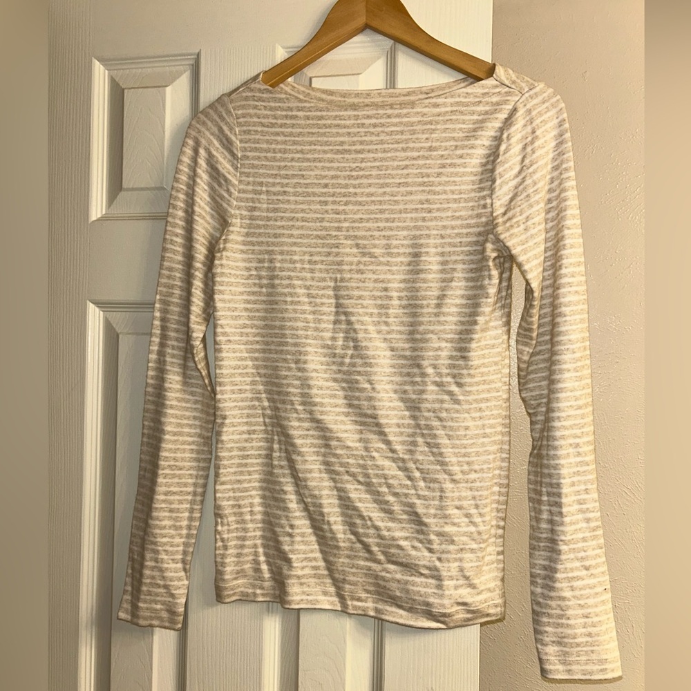 GAP Long Sleeve Boatneck Cotton Tee
